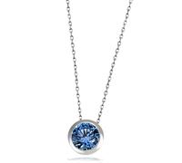 Goldmaid Collier Halskette 925 Sterlingsilber blauer Zirkonia