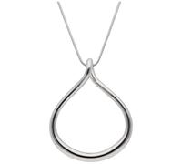 Kette mit Anhänger JACQUES CHARREL "geschwungen, Edelstahl", Damen, Gr. 45cm, Edelstahl, silber, Halsketten (40272826-0) silber