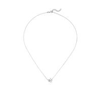 Kette mit Anhänger JOBO "Anker mit beweglichem Ring", silber 925, Halsketten, Damen, Silber 925 (Sterlingsilber), L: 45, 925 Silber mit 18 Zirkonia 45 cm (86237840-0) silber 925