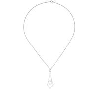 Kette mit Anhänger JOBO "dreieckig zulaufend 46 Zirkonia", silber 925, Halsketten, Damen, Silber 925 (Sterlingsilber), L: 45, 925 Silber 45 cm (11444814-0) silber 925