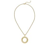 Kette mit Anhänger JOBO "Kreis Ring 32 mm", goldfarben, Halsketten, Damen, Edelstahl, L: 46, Edelstahl 46 cm (95288558-0) goldfarben