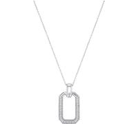 Joop! Kette mit Anhänger – 925 Sterling Silber, Zirkonia synth., 42+3 cm, Weiß, Geschenkbox