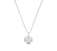 JOOP! Kette mit Anhänger 925 Sterling Silber Damen Halsschmuck, mit Zirkonia synth., 42+3 cm, Weiß, Kommt in Schmuck Geschenk Box, 2039692