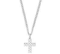 Kette mit Anhänger JOOP "Kreuz", silber (edelstahlfarben), Halsketten, Herren, Edelstahl, L: 60, Kette mit Anhänger (74419962-0)