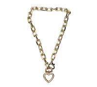 Kette mit Anhänger "Karabiner", Damen, Gr. onesize, Metall, gold, COLLEZIONE ALESSANDRO, Basic, Halsketten, mit herzförmigem Karabiner als Anhänger (30069238-0) gold