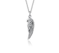 Paulo Fanello Herren Kette mit Anhänger Flügel in 925 Silber 55 cm Länge