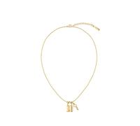 Kette mit Anhänger LACOSTE "SYMBOL", gold (gelbgoldfarben), Halsketten, Damen, Edelstahl, L: 41 B: 1mm, B:1mm (30641505-0) gelbgoldfarben