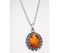 Kette mit Anhänger LADY, silber (silber 925), Halsketten, Damen, 1,6, Glas Silber 925 (Sterlingsilber), Glas, Silber 925 (Sterlingsilber) (81231267-0) silber 925