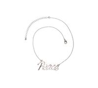 Kette mit Anhänger "Leo", Damen, Gr. onesize, Metall, silber, COLLEZIONE ALESSANDRO, Basic, Halsketten, mit Peace Schriftzug (98538069-0) silber