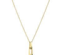Kette mit Anhänger LIEBESKIND BERLIN "Schmuck Geschenk Edelstahl Halskette Festive Mini Link", gold (gelbgoldfarben), Halsketten, Damen, Edelstahl, L: 45 B: 2mm, B:2mm (27562559-0) gelbgoldfarben