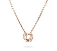 Kette mit Anhänger LIEBESKIND BERLIN "Schmuck Geschenk Edelstahl Halskette The D-Link Mini", rosa (roségoldfarben), Halsketten, Damen, Edelstahl, L: 45 B: 2mm, B:2mm (22074751-0) roségoldfarben