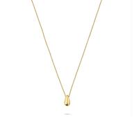 Kette mit Anhänger LIEBESKIND BERLIN "Schmuck Geschenk Edelstahl Halskette The Mini Drop Tropfen", gold (gelbgoldfarben), Halsketten, Damen, Edelstahl, L: 45 B: 2mm, B:2mm (99828554-0) gelbgoldfarben