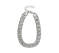 Kette mit Anhänger "Link Affair", Damen, Gr. onesize, PTFE-Kunststoff, silber, COLLEZIONE ALESSANDRO, Basic, Halsketten, leichte Gliederkette (41129702-0) silber