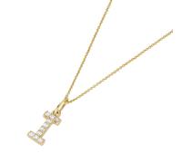 Luigi Merano Kette Anhänger Buchstabe I mit Zirkonia, Gold 375 45 cm Damen