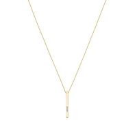 Kette mit Anhänger LUIGI MERANO "Anhänger mit Zirkonia, Gold 375", gold, Halsketten, Damen, 45cm, Gelbgold 375 (41208931-0) gold