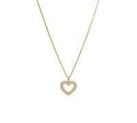 Kette mit Anhänger LYOMI "585/- Gelbgold 22 synth. Diam. 0,15ct.", gelb, Halsketten, Damen, 45,0cm, 0,15, Gold, L: 45 B: 11,8mm, glänzend, Kette mit Anhänger, B:11,8mm (35805655-0)