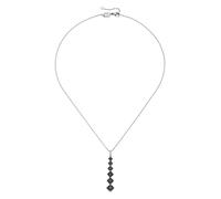 Giorgio Martello Milano Kette mit Zirkonia oder schwarzem Spinell, Silber 925/- Schwarz