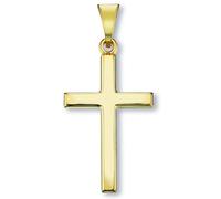 Kette mit Anhänger ONE ELEMENT "Schmuckset - Set mit Halskette Kreuz Anhänger aus 333 Gelbgold", gold, Halsketten, Damen, Gelbgold 333 Gold, Gelbgold 333, Gold, Bedeutungsvoll & zeitlos - ein Begleite
