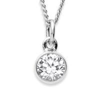 Kette mit Anhänger OSTSEE-SCHMUCK "Ostsee-Schmuck Kette mit Anhänger Classic 6 mm" Gr. 40, silber, Halsketten, Damen, 40cm, Silber 925 (Sterlingsilber), L: 40 (24507050-40) silber