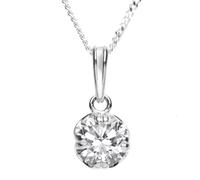 Kette mit Anhänger OSTSEE-SCHMUCK "Ostsee-Schmuck Kette mit Anhänger Fridoline" Gr. 45, silber, Halsketten, Damen, 45cm, Silber 925 (Sterlingsilber), L: 40 (96170224-45) silber