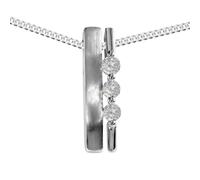 Kette mit Anhänger OSTSEE-SCHMUCK "- Gleiter-Alicia - Silber 925/000 - Zirkonia" Gr. 42, silber (silber 925, silberfarben, weiß), Schmuck_Sets, Damen, 42, Silber 925 (Sterlingsilber) (51908169-42) sil