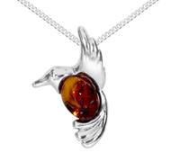 Kette mit Anhänger OSTSEE-SCHMUCK "Ostsee-Schmuck Kette mit Anhänger Gleiter-Kolibri" Gr. 40, silber, Halsketten, Damen, 40cm, Silber 925 (Sterlingsilber), L: 40 (13640558-40) silber