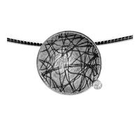 Kette mit Anhänger OSTSEE-SCHMUCK "- Gleiter Runo 24 mm-Sarah Vicenza - Silber 925/000 - Zirkonia" Gr. 45, silber (silber 925, silberfarben, weiß), Schmuck_Sets, Damen, 45, Silber 925 (Sterlingsilber)