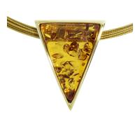 Kette mit Anhänger OSTSEE-SCHMUCK "Ostsee-Schmuck Halsreif mit Anhänger Gleiter-Classic 29x22 mm" Gr. 45, gold, Halsketten, Damen, 45cm, Gelbgold 333, L: 42 (64390036-45) gold