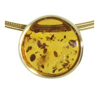 Kette mit Anhänger OSTSEE-SCHMUCK "Ostsee-Schmuck Halsreif mit Anhänger Gleiter-Frouke 16 mm" Gr. 45, gold, Halsketten, Damen, 45cm, Gelbgold 333, L: 42 (17832131-45) gold