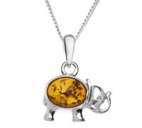 Kette mit Anhänger OSTSEE-SCHMUCK "Ostsee-Schmuck Kette mit Anhänger Elefant" Gr. 60, silber, Halsketten, Damen, 60cm, Silber 925 (Sterlingsilber), L: 42 (42745948-60) silber