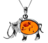 Kette mit Anhänger OSTSEE-SCHMUCK "Ostsee-Schmuck Kette mit Anhänger Elefant" Gr. 60, silber, Halsketten, Damen, 60cm, Silber 925 (Sterlingsilber), L: 42 (62207349-60) silber