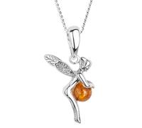 OSTSEE-SCHMUCK Kette mit Anhänger »Elfe Silber 925/000 Bernstein« (2-tlg)
