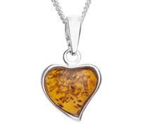 Kette mit Anhänger OSTSEE-SCHMUCK "Ostsee-Schmuck Kette mit Anhänger Herz Kette mit Anhänger Herz" Gr. 42, silber, Halsketten, Damen, 42cm, Silber 925 (Sterlingsilber), L: 42 (81156367-42) silber