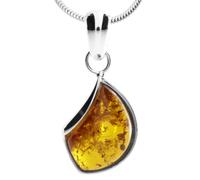 Kette mit Anhänger OSTSEE-SCHMUCK "Ostsee-Schmuck Kette mit Anhänger Jula 23 mm" Gr. 42, silber, Halsketten, Damen, 42cm, Silber 925 (Sterlingsilber), L: 40 (95483448-42) silber