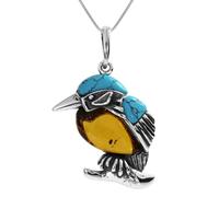 Kette mit Anhänger OSTSEE-SCHMUCK "Ostsee-Schmuck Kette mit Anhänger Vogel Kette mit Anhänger Vogel" Gr. 42, silber, Halsketten, Damen, 42cm, Silber 925 (Sterlingsilber), L: 42 (96044042-42) silber