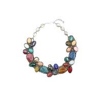 Kette mit Anhänger "Pisa", Damen, Gr. onesize, Glas, bunt (multi), COLLEZIONE ALESSANDRO, Basic, Halsketten, aus echten Glasperlen (43429804-0) multi