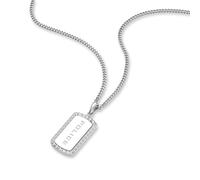 Kette mit Anhänger POLICE "Taper", edelstahlfarben, Halsketten, Herren, Edelstahl, L: 55 B: 1,5mm, B:1,5mm (34205965-0) edelstahlfarben