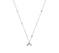 Prinzessin Lillifee Kette mit Anhänger 925 Sterling Silber Mädchen Kinder Halsschmuck, mit Zirkonia synth., 35+3 cm, Pink, Sternschnuppe, Kommt in Schmuck Geschenk Box, 2039759
