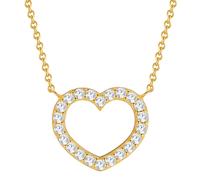 Kette mit Anhänger RAFAELA DONATA "RD479", gelbgold, Halsketten, Damen, 40,0cm Basiskette + 5,0cm Verlängerung,mit Zirkonia, Silber 925 (Sterlingsilber), aus Sterling Silber (67304706-0) gelbgold