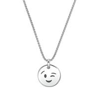 Kette mit Anhänger S.OLIVER "2034938", silber (edelstahlfarben), Halsketten, Jungen, Edelstahl, L: 43 (61432842-0) edelstahlfarben