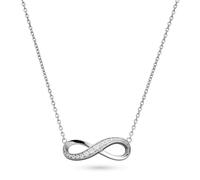 s.Oliver Necklace - Elegante Halskette aus poliertem 925er Silber - Silber - Ankerkette 45 cm - wasserfest & hautfreundlich