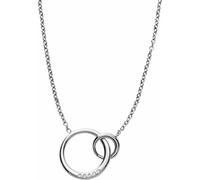 Kette mit Anhänger SKAGEN "Schmuck Geschenk Edelstahl Halskette ELIN", silber (edelstahlfarben, kristallweiß), Halsketten, Damen, Edelstahl, L: 47, mit Glasstein (52851749-0) edelstahlfarben, kristall