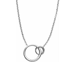 Kette mit Anhänger SKAGEN "Schmuck Geschenk Edelstahl Halskette ELIN", silber (edelstahlfarben, kristallweiß), Halsketten, Damen, Edelstahl, L: 47, mit Glasstein (52851749-0) edelstahlfarben, kristall