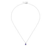 Kette mit Anhänger SMART JEWEL "mit farbigen Ziersteinen, Silber 925", lila, Halsketten, Damen, 45cm, Silber 925 (Sterlingsilber) (26604214-0) lila
