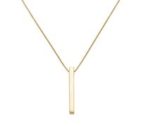 Smart Jewel - Kette mit Stäbchen-Anhänger, Silber 925 Ketten 1 ct Gold