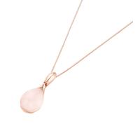 Kette mit Anhänger SMART JEWEL "mit Ziersteinen, Silber 925", rosa (rosé vergoldet), Halsketten, Damen, 45cm, Silber 925 (Sterlingsilber) (78204632-0) rosé vergoldet
