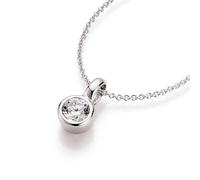 Kette mit Anhänger SMART JEWEL "Zirkonia-Anhänger, Silber 925", weiß, Halsketten, Damen, 45cm, Silber 925 (Sterlingsilber) (30090457-0) weiß