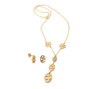 Kette mit Anhänger STEUER "Metall Glänzend gelb vergoldet", gelb, Halsketten, Damen, 47cm, Metall, L: 47 B: 2mm, glänzend, Kette mit Anhänger, B:2mm (70901927-0)