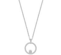 Kette mit Anhänger SWAROVSKI "CREATIVITY CIRCLE", silber (silberfarben), Halsketten, Damen, Metall, L: 43, mit Swarovski Kristall (60049627-0) silberfarben