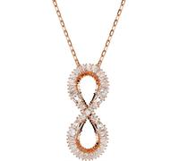 Kette mit Anhänger SWAROVSKI "Hyperbola", rosa (roségoldfarben, kristallweiß), Halsketten, Damen, Metall, L: 45, mit Swarovski Kristall (99217420-0) roségoldfarben, kristallweiß